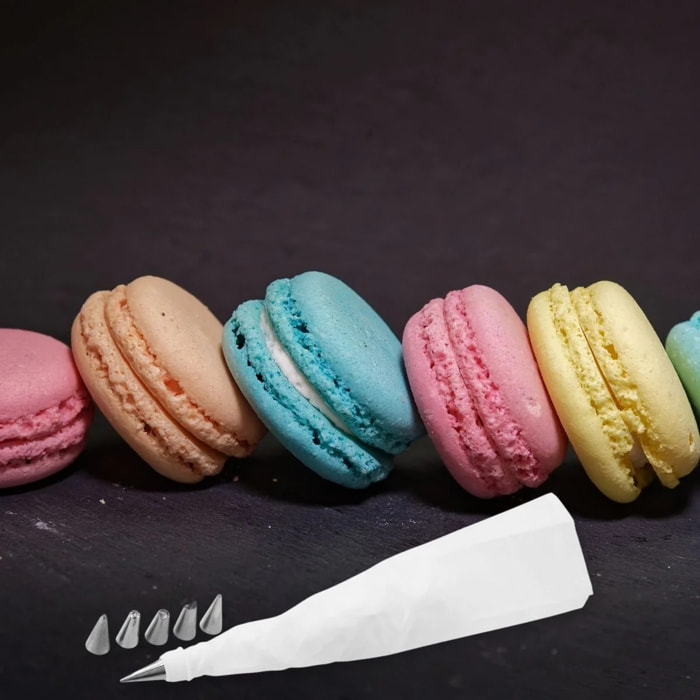 Poche à douille et 6 embouts en inox 33 cm Zenker Smart Pastry