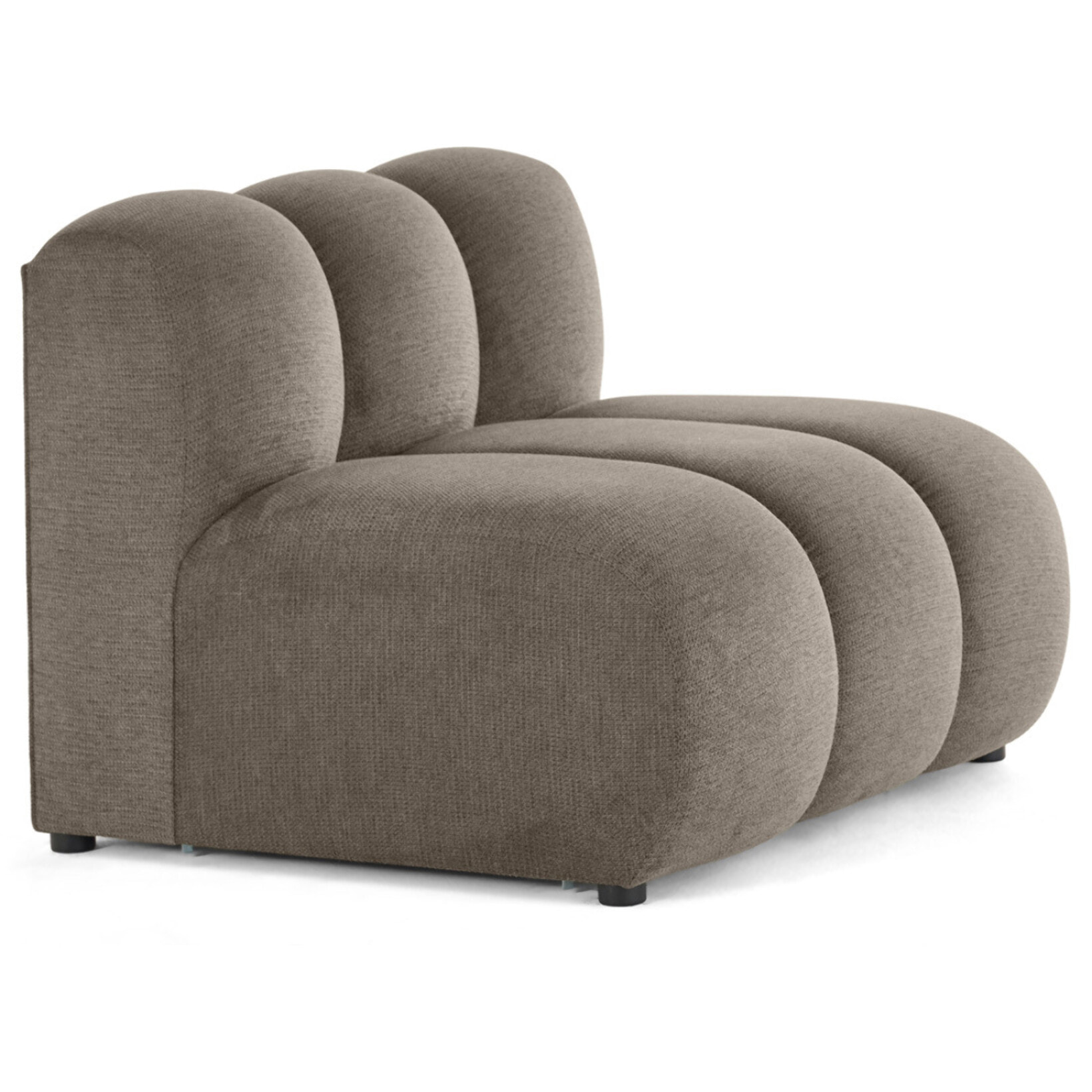 Debbie - module d'assise en tissu texturé - Taupe
