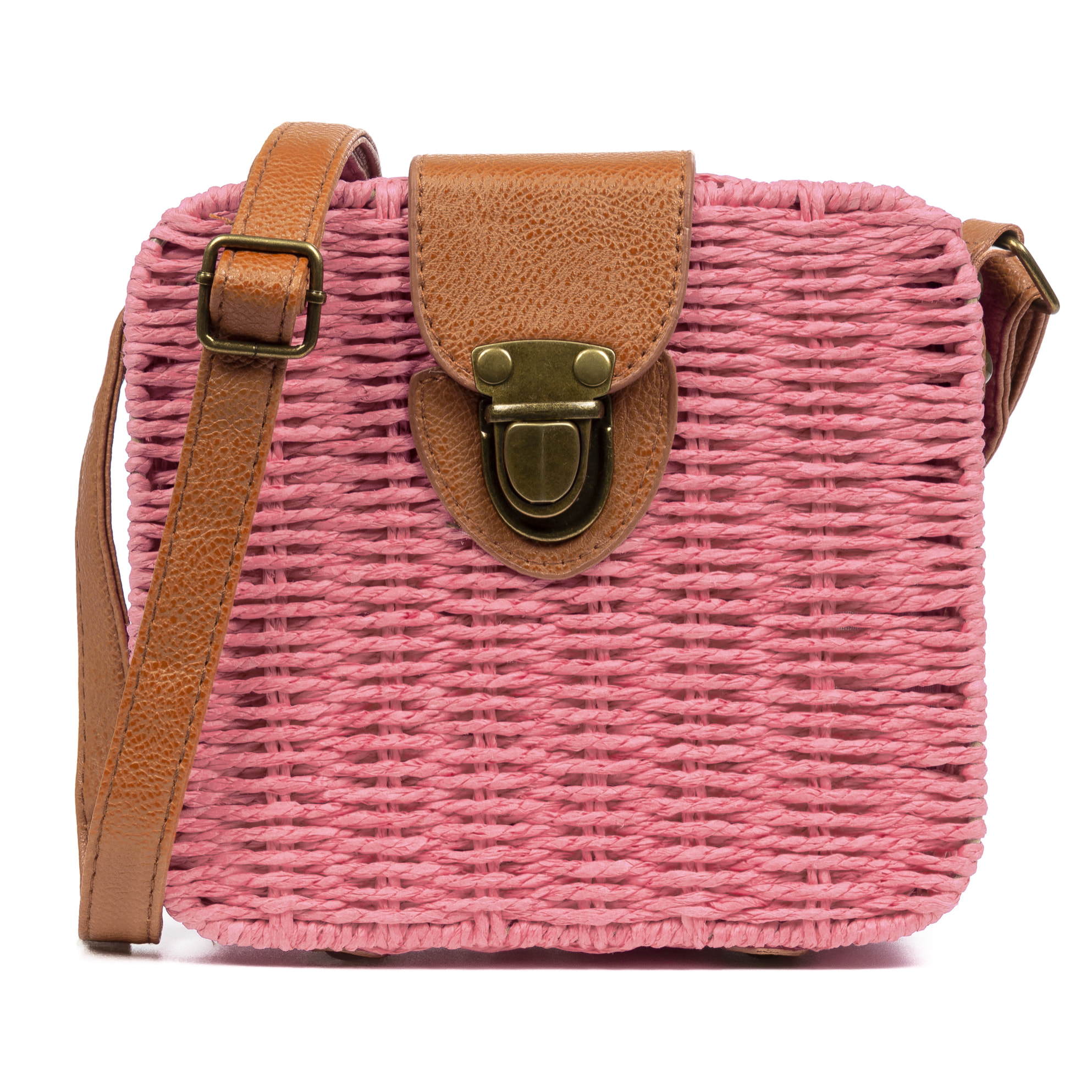 Empoli Bolso bandolera Mujer. Tejido Paja  Piel Sintética PU.