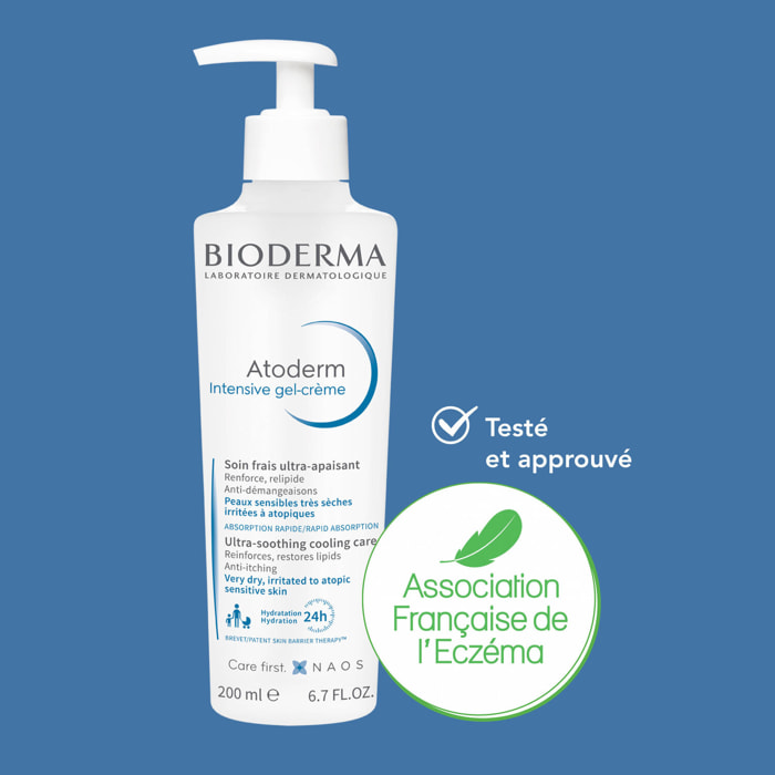 Atoderm Intensive Gel-Crème - Soin Frais Ultra-Apaisant Peaux sensibles