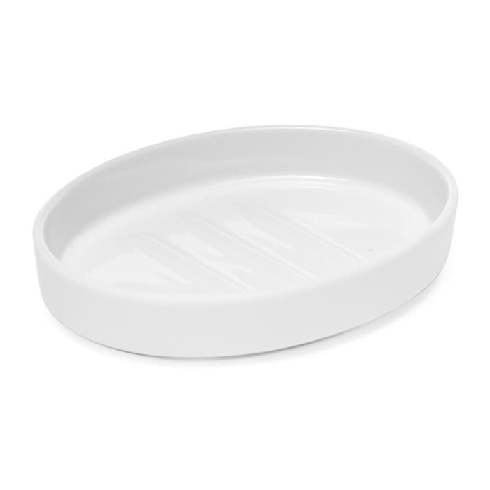 Feel porte-savon en céramique, blanc (SATDFEEL39BI)
