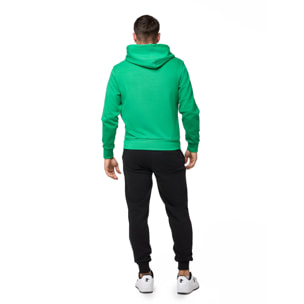 Tuta da uomo con Felpe con cappuccio e zip e pantalone non felpata Leone Basic