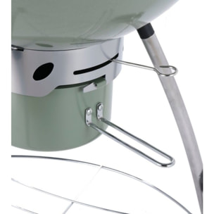 Barbecue charbon ESSENTIELB EBCK1 vert sur pieds  55 cm
