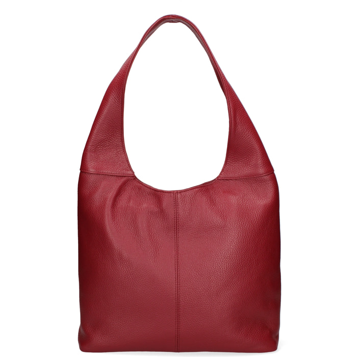 Borsa a sacca  da donna In Vera pelle Made in Italy 39x55x13 cm