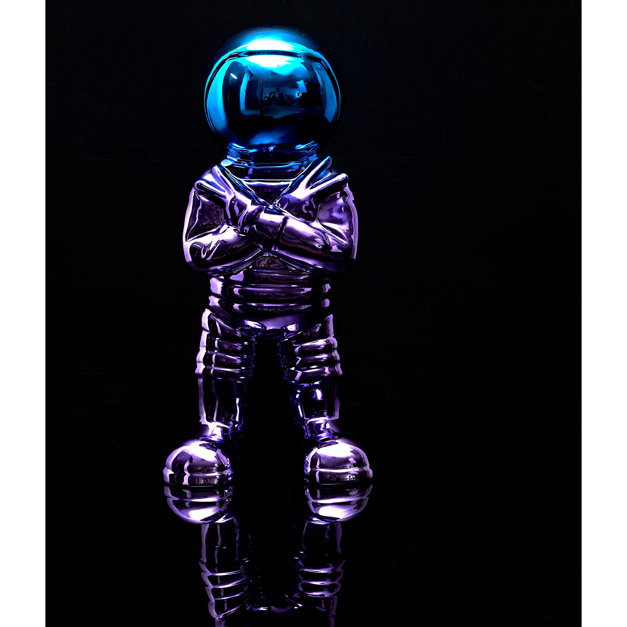 Astronaute Electroplate H33cm