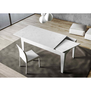 Table extensible 90x160/220 cm Cico Blanc Spatulé