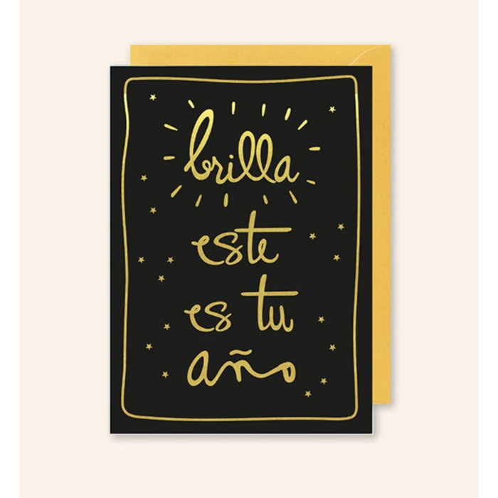 Postal "Brilla, este es tu año"