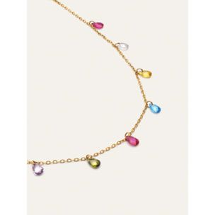 Collana Xiqueta Meua Colors Acciao Placcato Oro