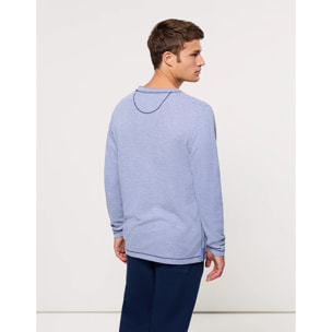 Camiseta Manga Larga Azul - Deary