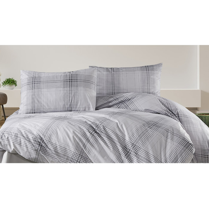 Parure housse de couette et taie(s) oreiller 100% Coton
