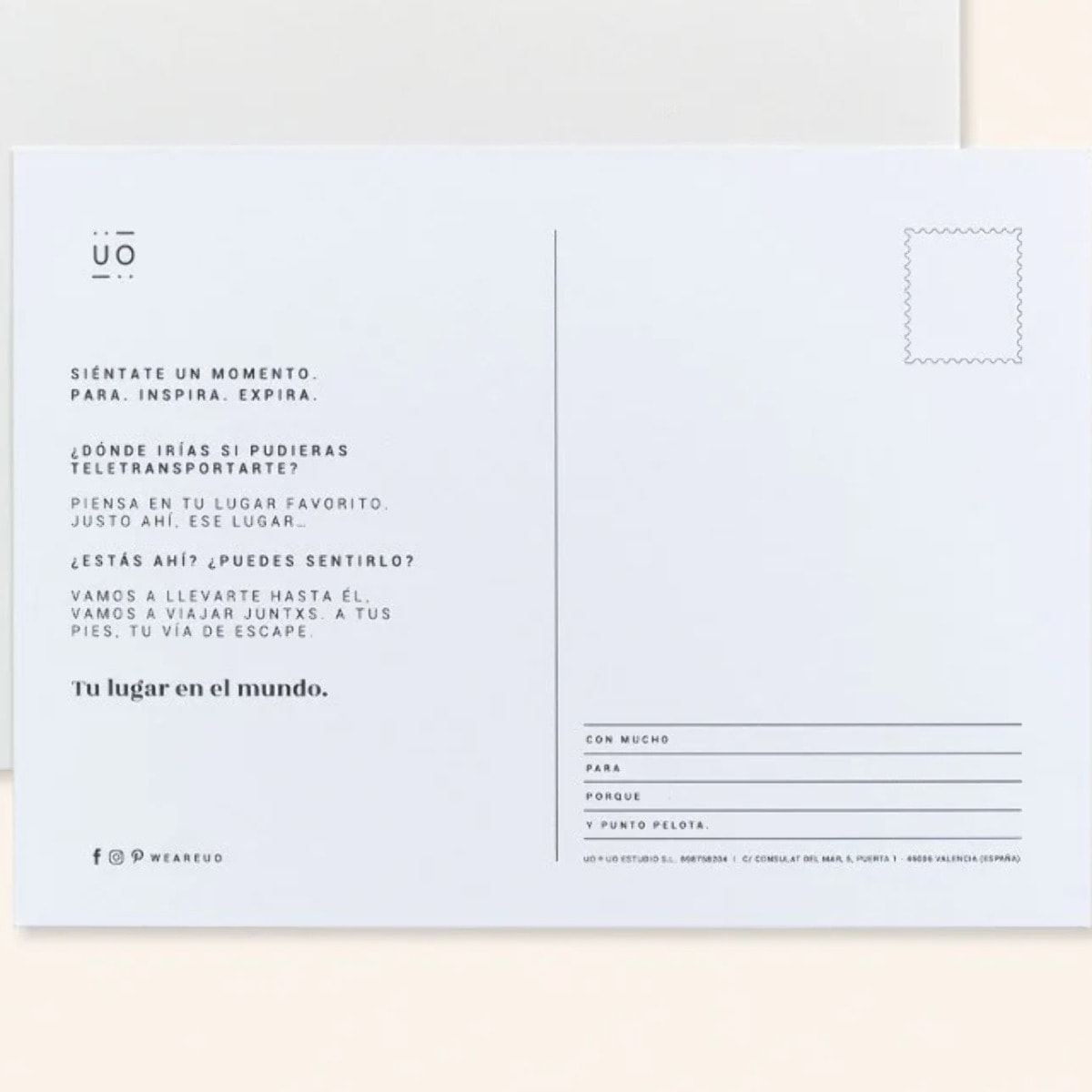 Postal "Teletransportate a la montaña"