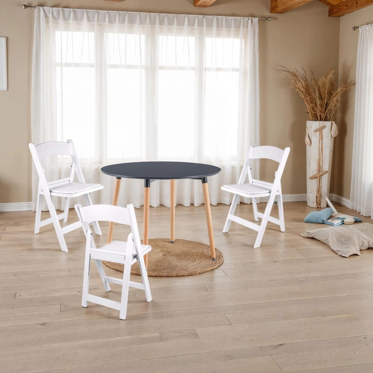 Pack 4 sillas plegables Pleggo Blanco