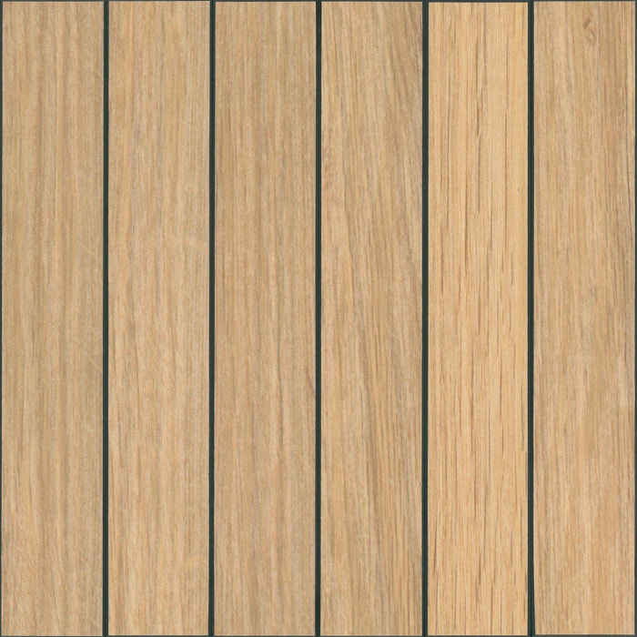 Crédence adhésive murale 3D  - Effet bois 4 pièces - Naturel