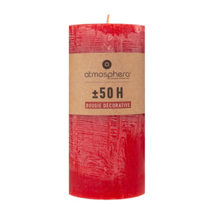 Bougie rustique rouge 445g