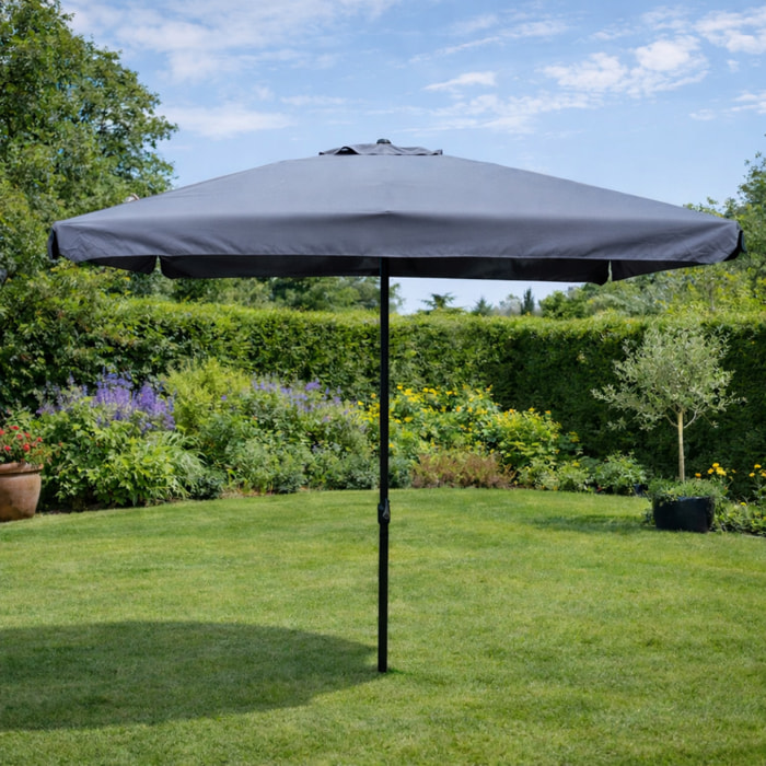Parasol  gris  carré 295 x 295 m PALMIA