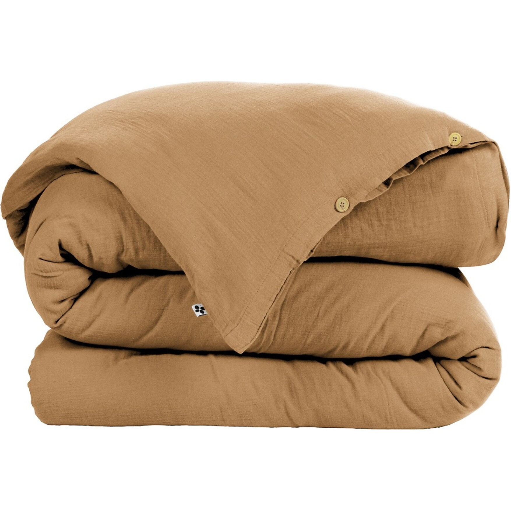 Housse de couette Gaze de coton Camel