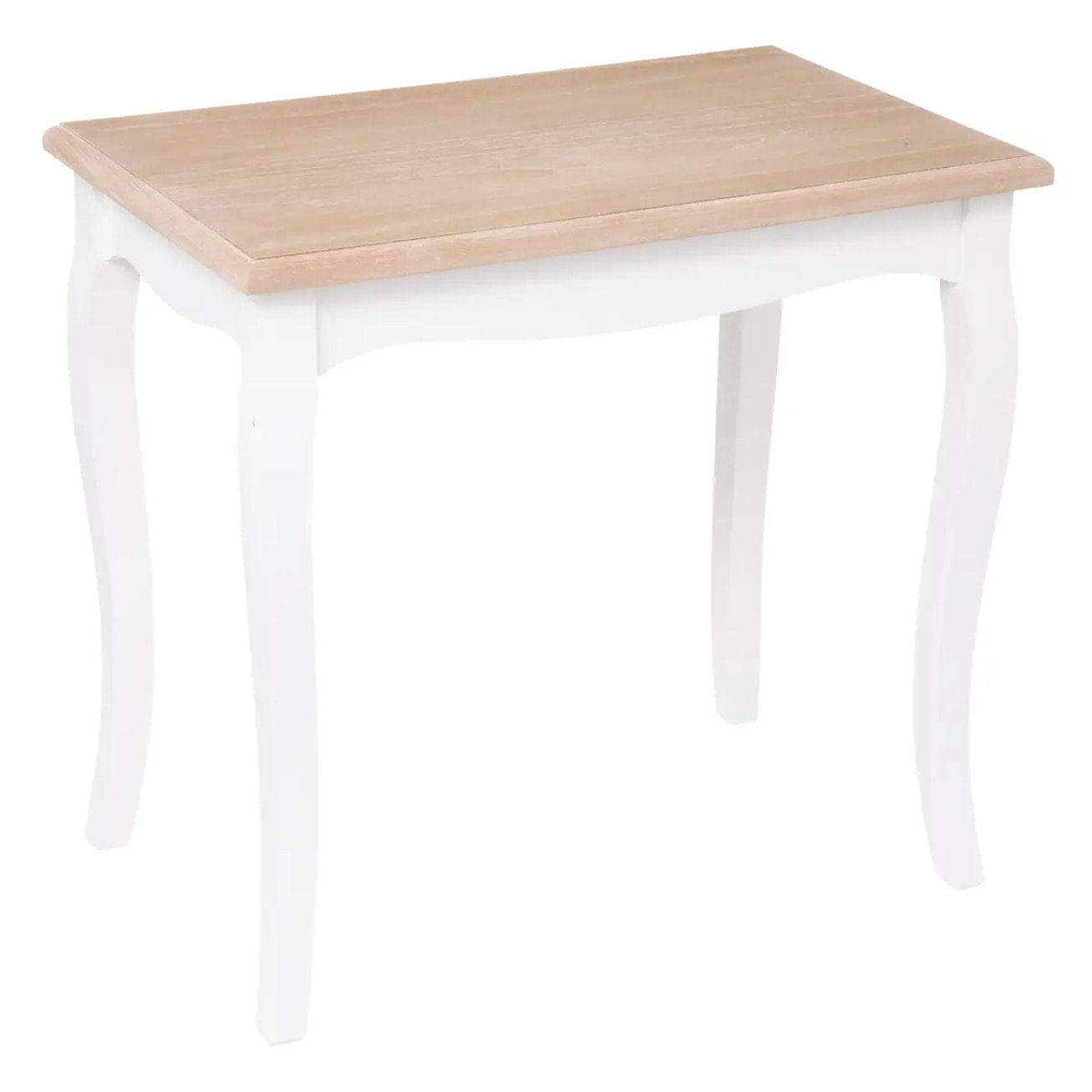 Lot de 2 tables gigognes "Chrysa" pin blanc L48/60cm