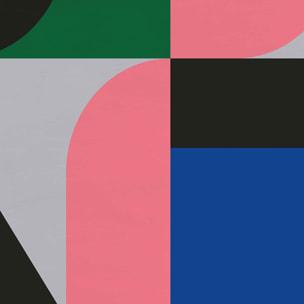 Papier peint, géométrie fondatrice Rose