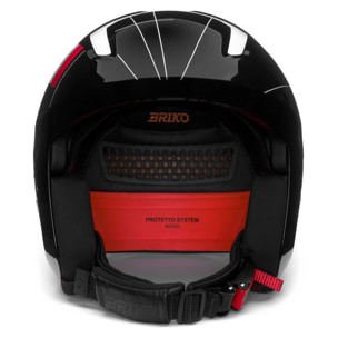 Caschi Briko Uomo Donna Nero Vulcano 2.0 Italia