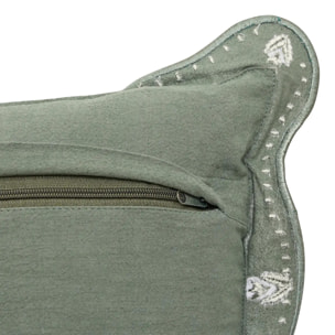 Coussin Mona carré 55x55cm vert