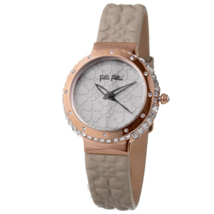 Reloj Folli Follie WF13B032SPI Mujer Analogico Cuarzo con Correa de Cuero