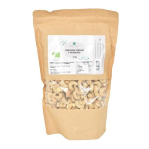 PLANETA HUERTO | Anacardo Tostado y Salado Ecológico – Snack Saludable y Saboroso, Envase de 1 kg
