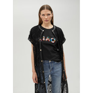 Camicia traforata guipure