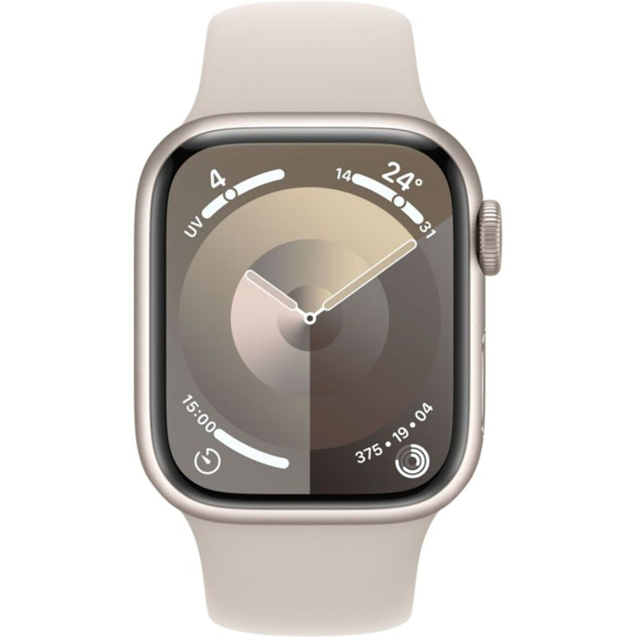 Montre connectée APPLE WATCH Serie 9 45mm Aluminium/Lumière stellaire M/L