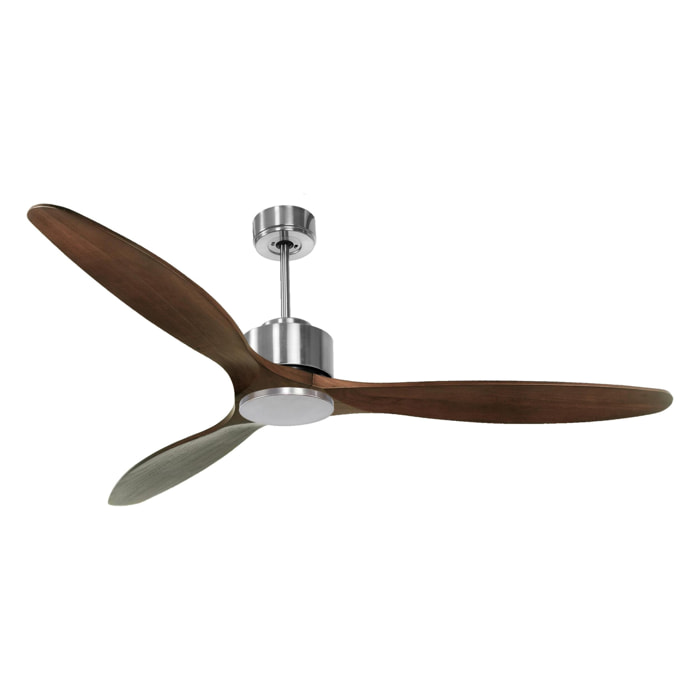 Ventilateur de plafond ø166 cm avec Wifi Réversible Hypersilence 40   W Argent