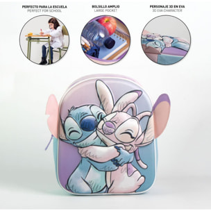 Mochila Infantil 3D Aplicaciones Stitch