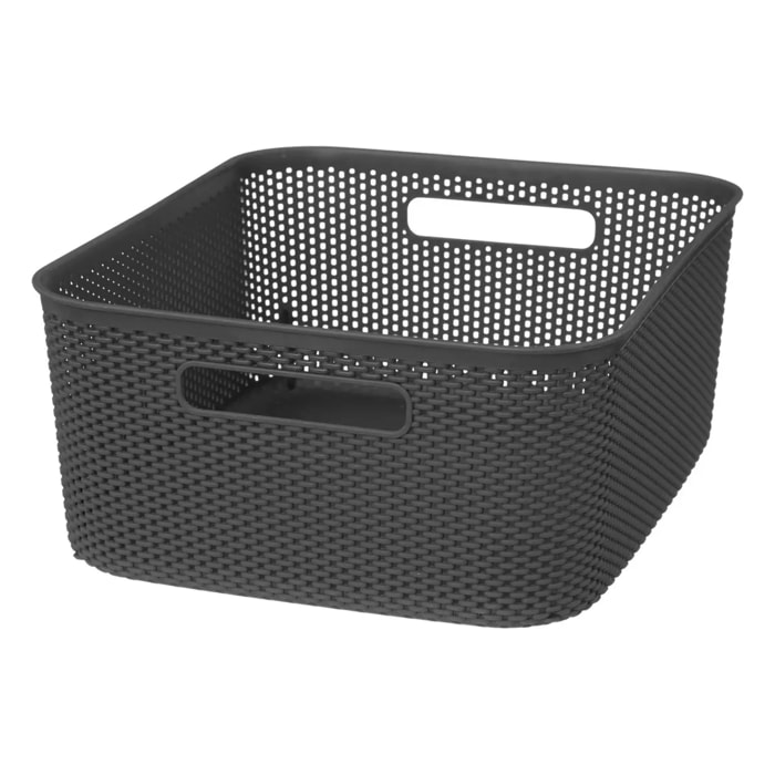 Panier en crochet Crochy 11L gris