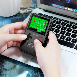 DAM Consola portátil con 500 juegos clásicos preinstalados. Pantalla a color de 2,4 pulgadas. 7x1x11 Cm. Color: Rojo