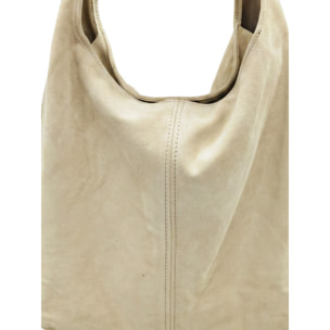 Borsa a mano da donna Made in Italy - Modello Valeria Chic - 100% pelle - 40.0 x 35.0 x 15.0 cm