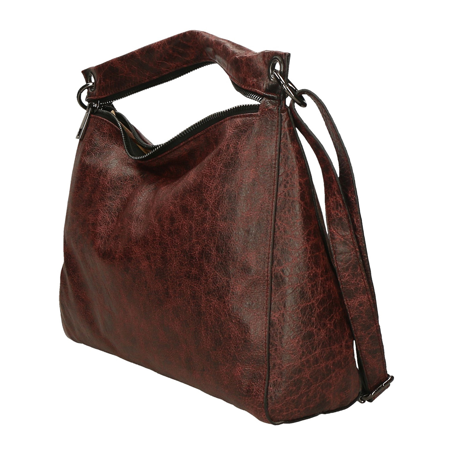 Borsa a spalla da Donna Massimiliana in Vera Pelle Made in Italy 29x38x10 cm