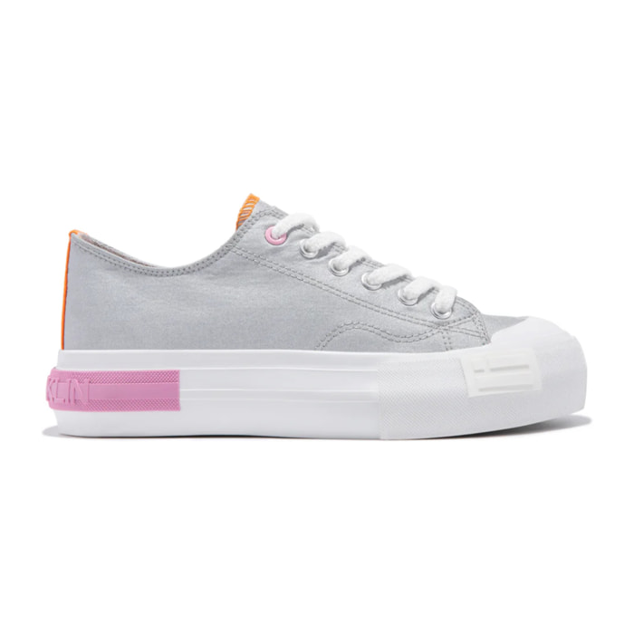 Zapatillas Mujer Casual One Way Low Summer Club Plata D.Franklin