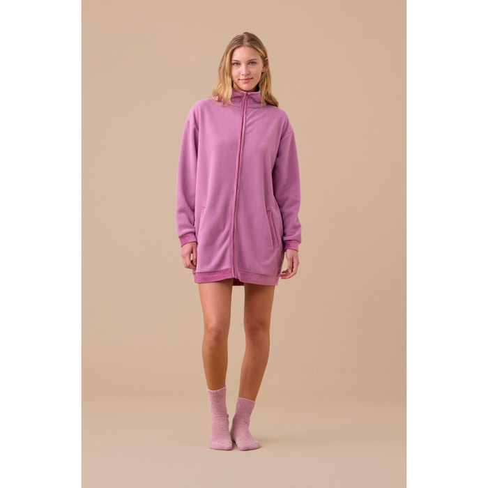 Vestaglia donna micropile articolo unito. Noidinotte