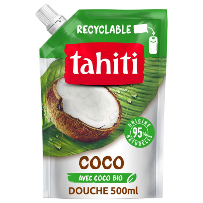 Lot de 12 Eco recharges Gel douche Tahiti Coco - 500ml