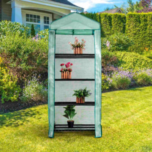 Serre de jardin à 4 niveaux Herzberg HG8001-VERT