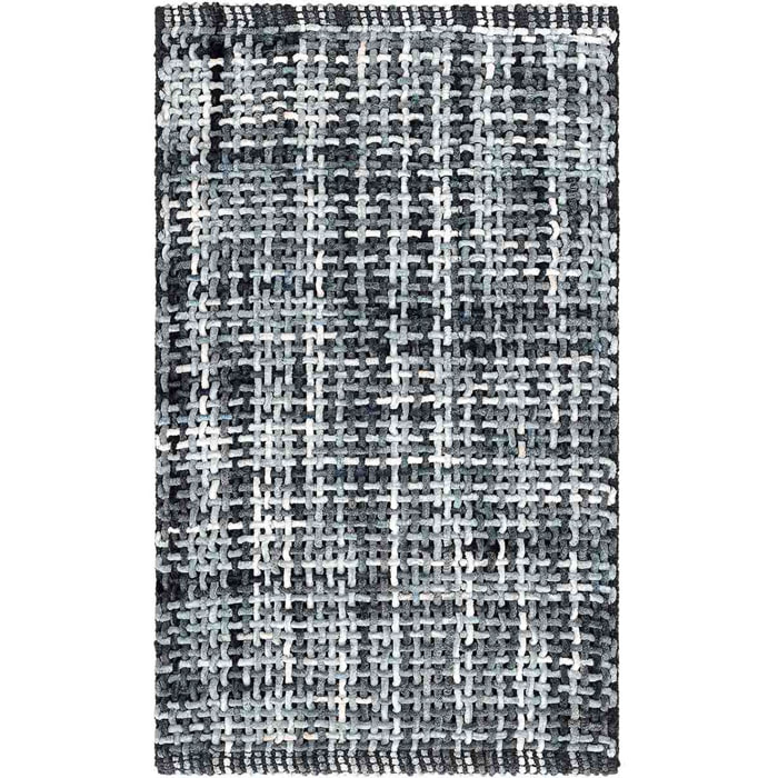 Tappeto bagno CRAZY ANTRACITE in microfibra misto cotone, morbido antiscivolo lavabile in lavatrice, tappetino lavabo sanitari bagno