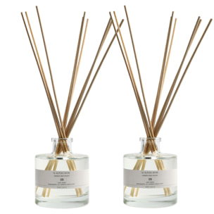 Set de 2 difusores mikado de 100ml aroma light green scalpers