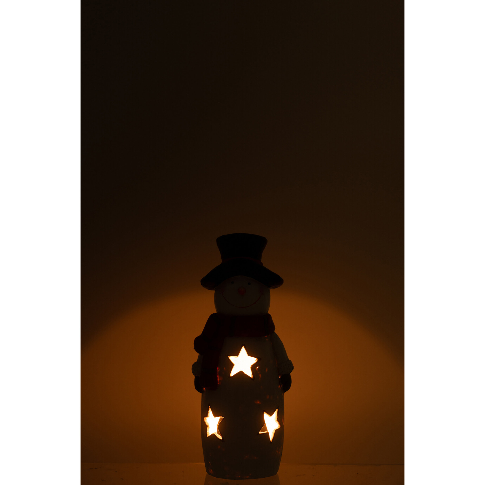 J-Line photophore Bonhomme de neige Écharpe + Chapeau - magnésium - mix - small