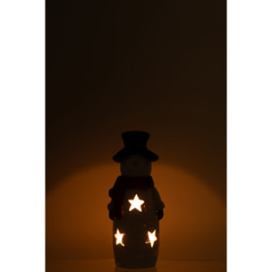 J-Line photophore Bonhomme de neige Écharpe + Chapeau - magnésium - mix - small