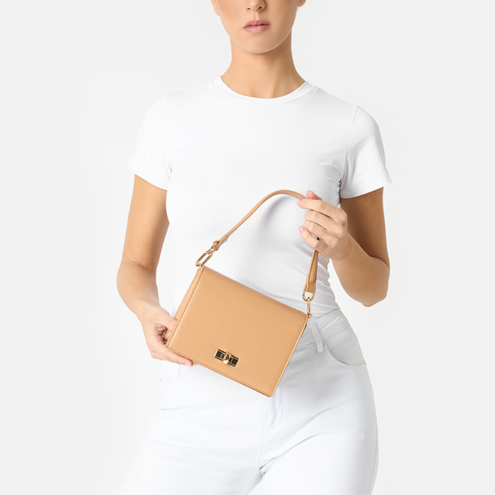 Mini bag donna camel