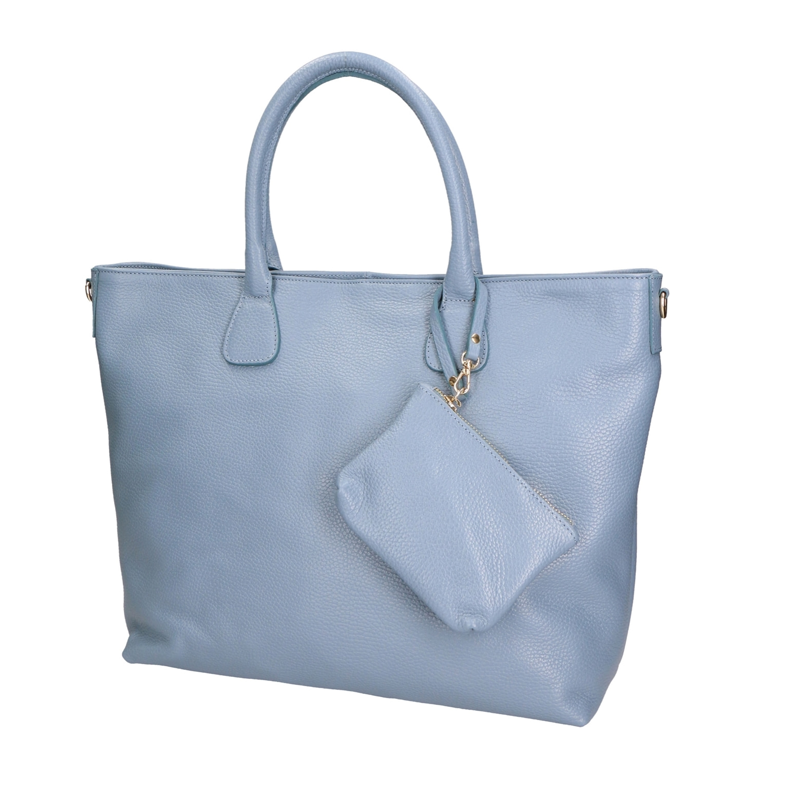 Borsa a spalla da Donna Wladimira in Vera Pelle Made in Italy 43x33x9 cm