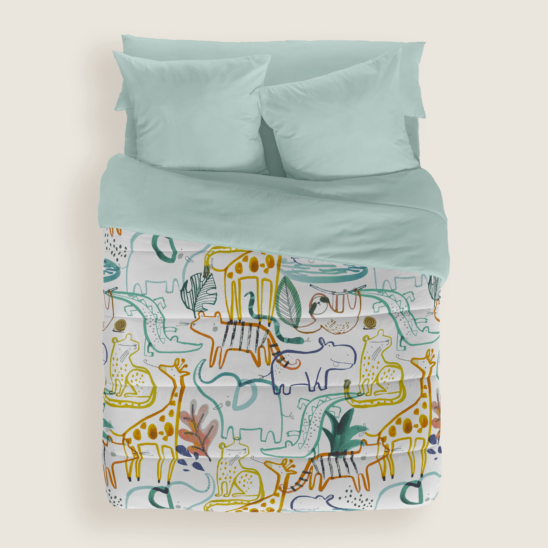 Edredón Nórdico Estampado - Infantil - 100% Poliéster Microfibra - 300 gr/m² con Tacto Pluma - Party