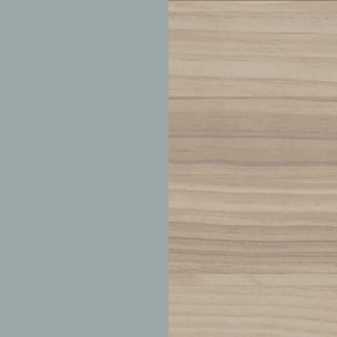 Mesita de noche de 2 cajones y patas en verde salvia y oak soft 40x53 cm Numa Verde Salvia - Oak Soft