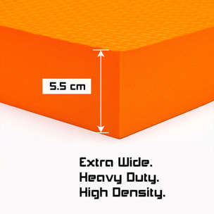 Ergogard - Sgabello Inginocchiatoio Multifunzione 2 in 1 per Giardinaggio con Borsa Portautensili Nero e Arancio