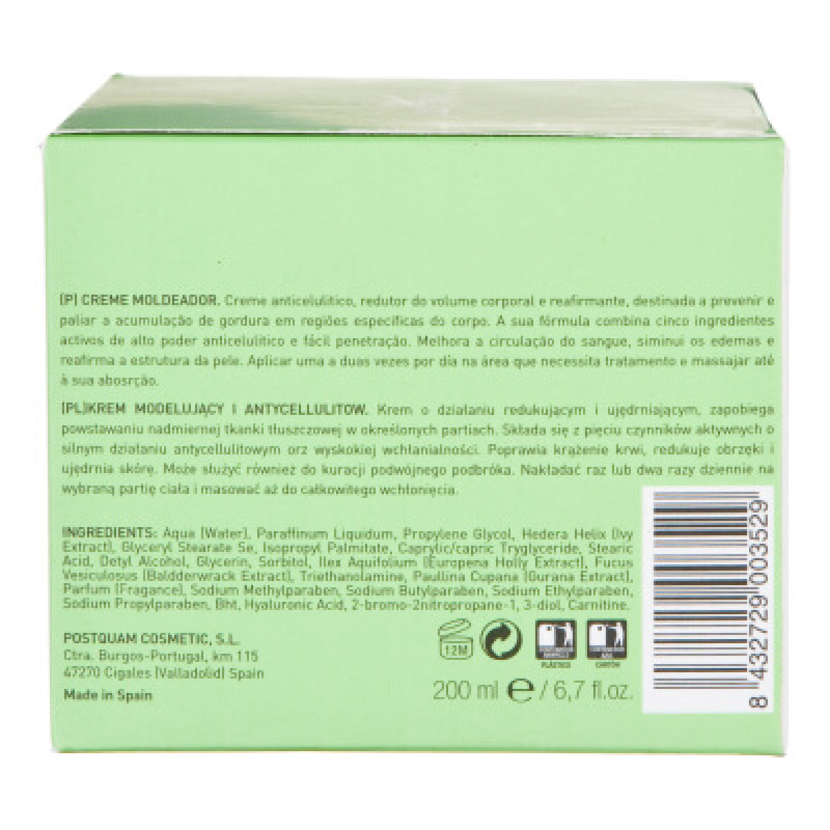 Crema Moldeadora Corporal - 200 ml