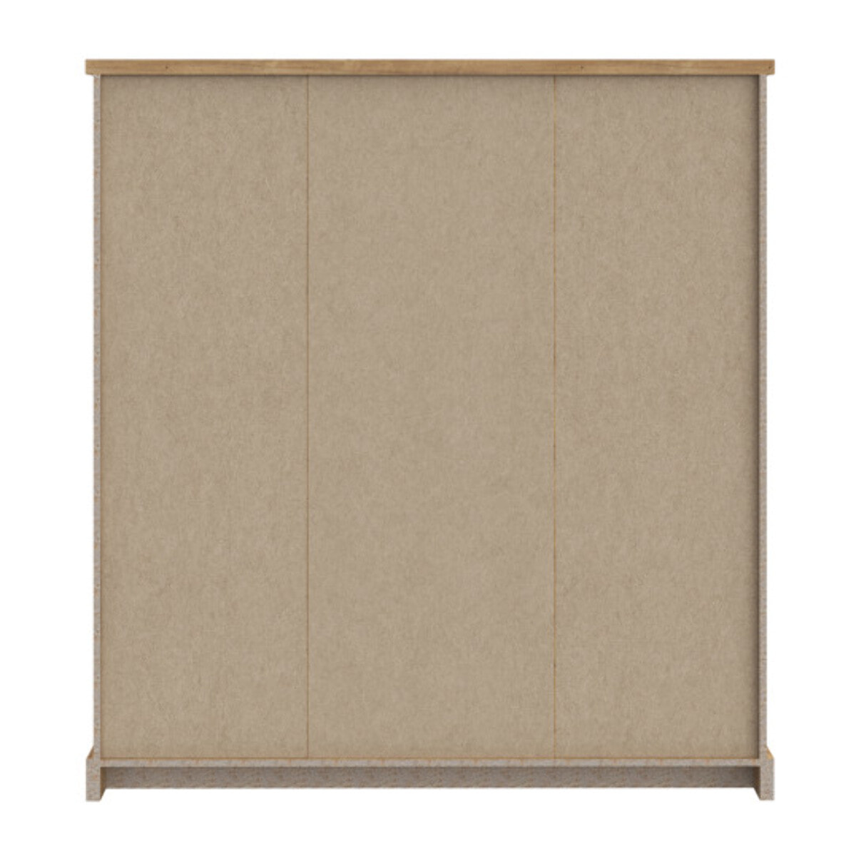 Buffet haut en bois effet chêne & noir - FACTORY