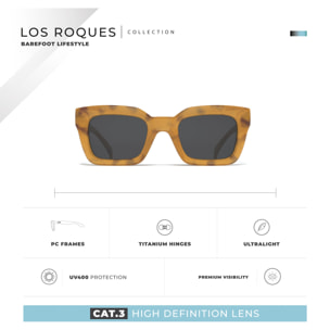 Gafas de Sol Los Roques Marron Hanukeii para hombre y mujer